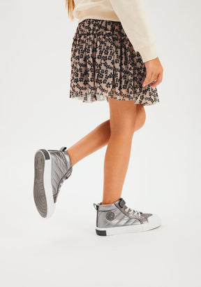 CONGUITOS ZAPATOS / SNEAKERS / BASKET Silver High Strap Sneakers