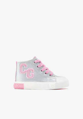 CONGUITOS ZAPATOS / SNEAKERS / BASKET Silver Letters High Top Sneakers