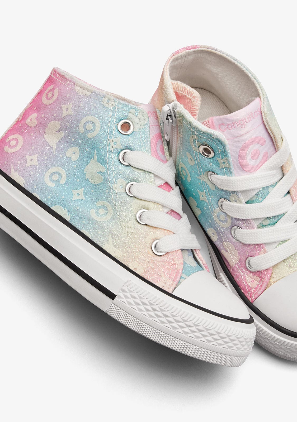 Conguitos Sneakers Con Luci Bambina - Stampa Unicorno Rosa, Taglia 29 - Scarpe Ginnica Luminose Per Bambine