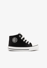 CONGUITOS ZAPATOS / SNEAKERS / BASKET Unisex Black Logo Hi-Top Sneakers Napa