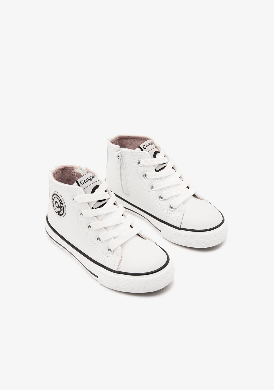 CONGUITOS ZAPATOS / SNEAKERS / BASKET Unisex White Logo Hi-Top Sneakers Napa