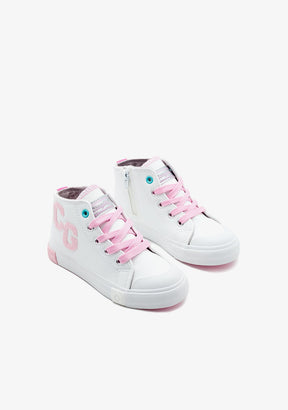 CONGUITOS ZAPATOS / SNEAKERS / BASKET White Letters High Top Sneakers