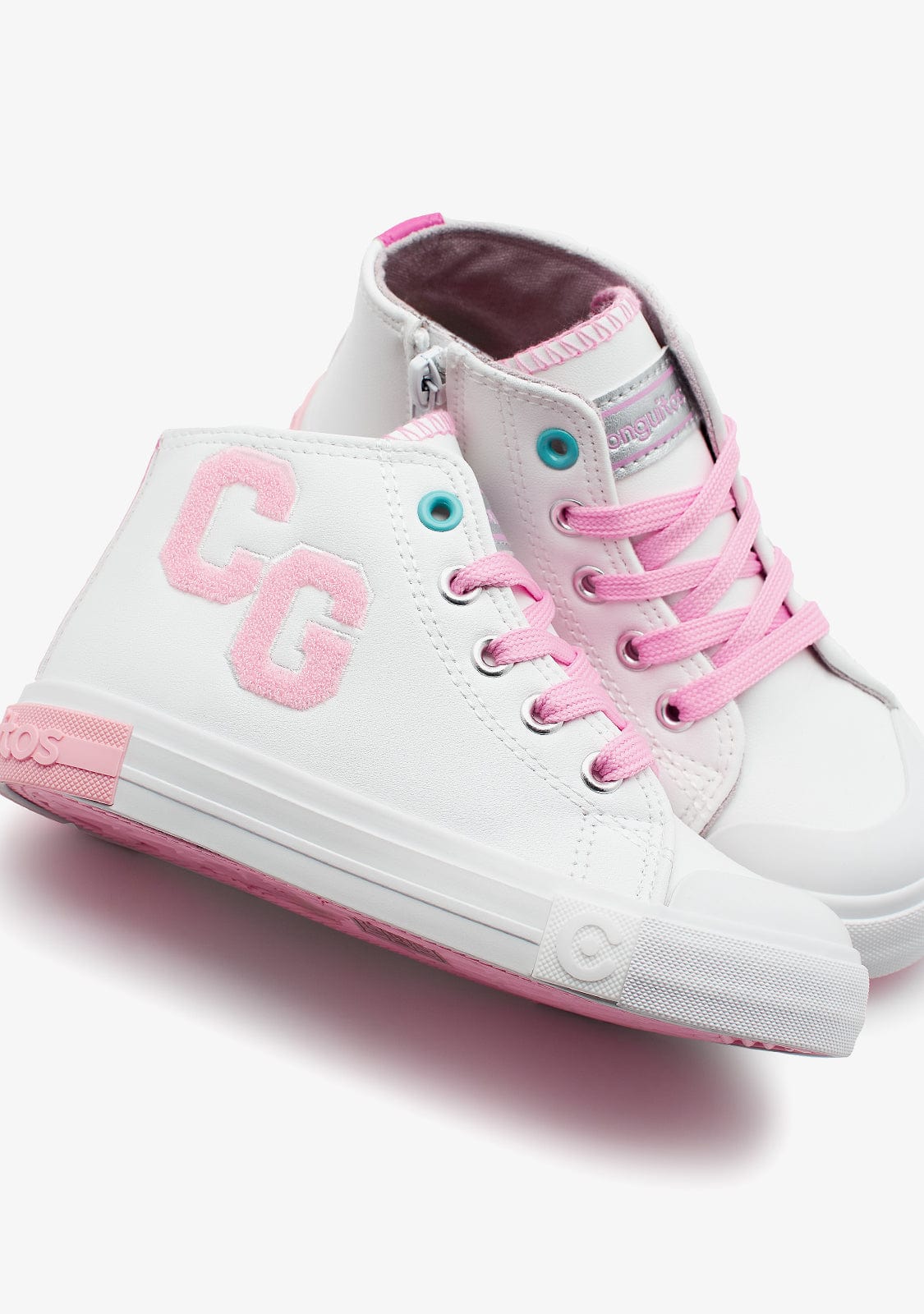 CONGUITOS ZAPATOS / SNEAKERS / BASKET White Letters High Top Sneakers