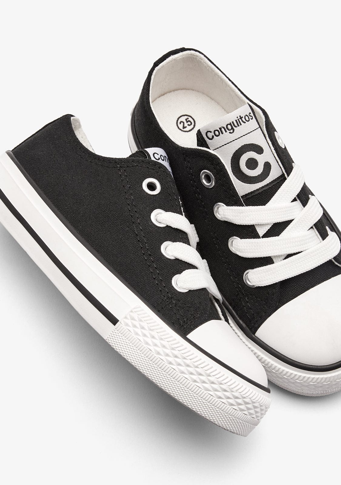 CONGUITOS ZAPATOS / SNEAKERS Black Classic Canvas Sneakers