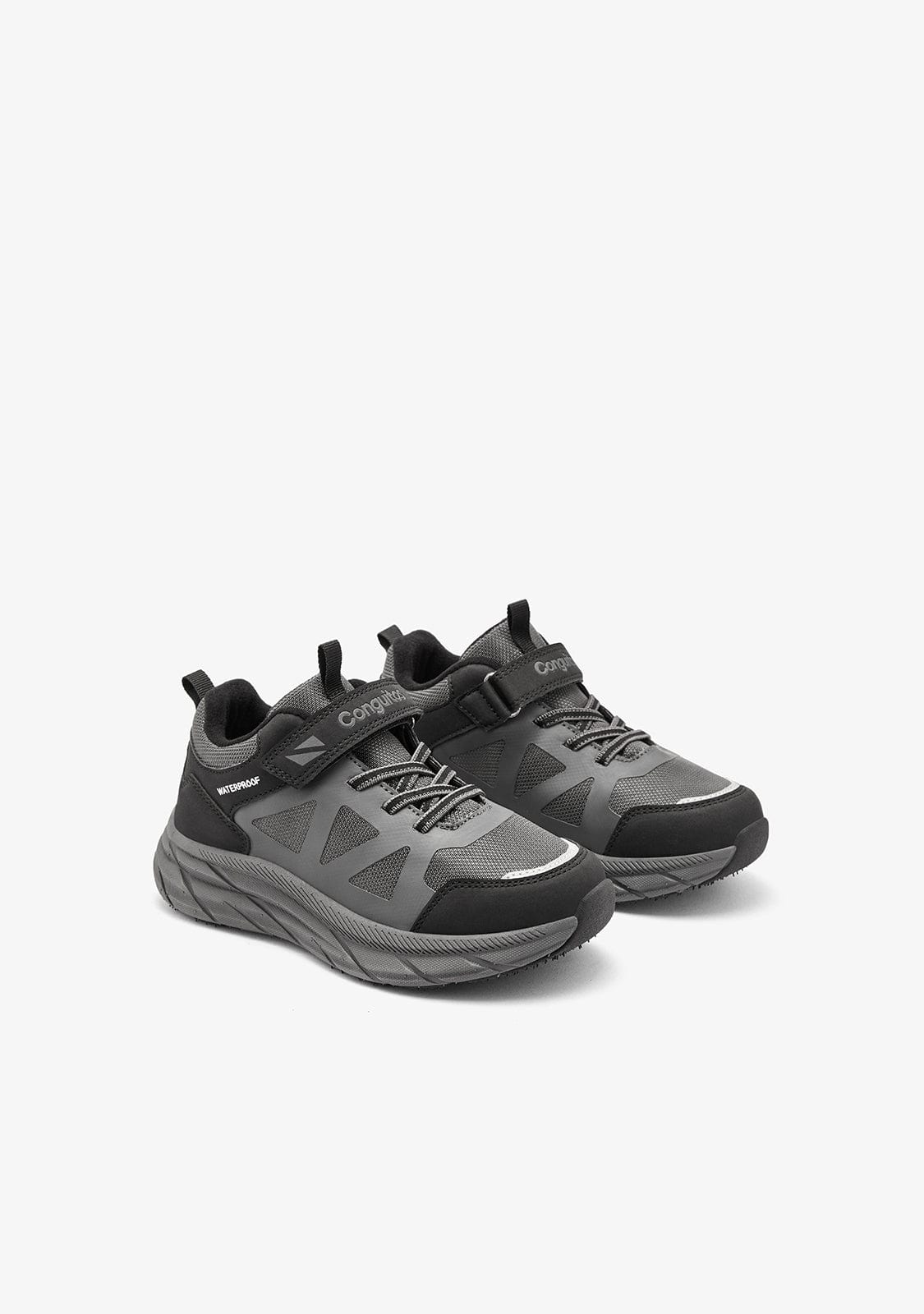 CONGUITOS ZAPATOS / SNEAKERS / JOGGING Grey Waterproof High Strap Sneakers