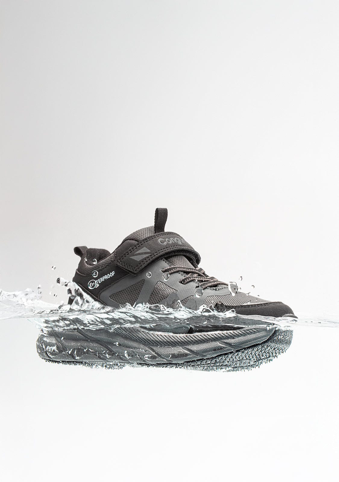 CONGUITOS ZAPATOS / SNEAKERS / JOGGING Grey Waterproof High Strap Sneakers