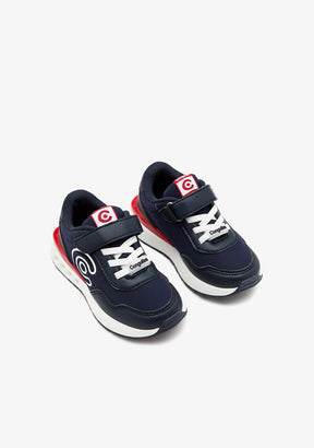 CONGUITOS ZAPATOS / SNEAKERS / JOGGING Navy Logo Sneakers with Lights