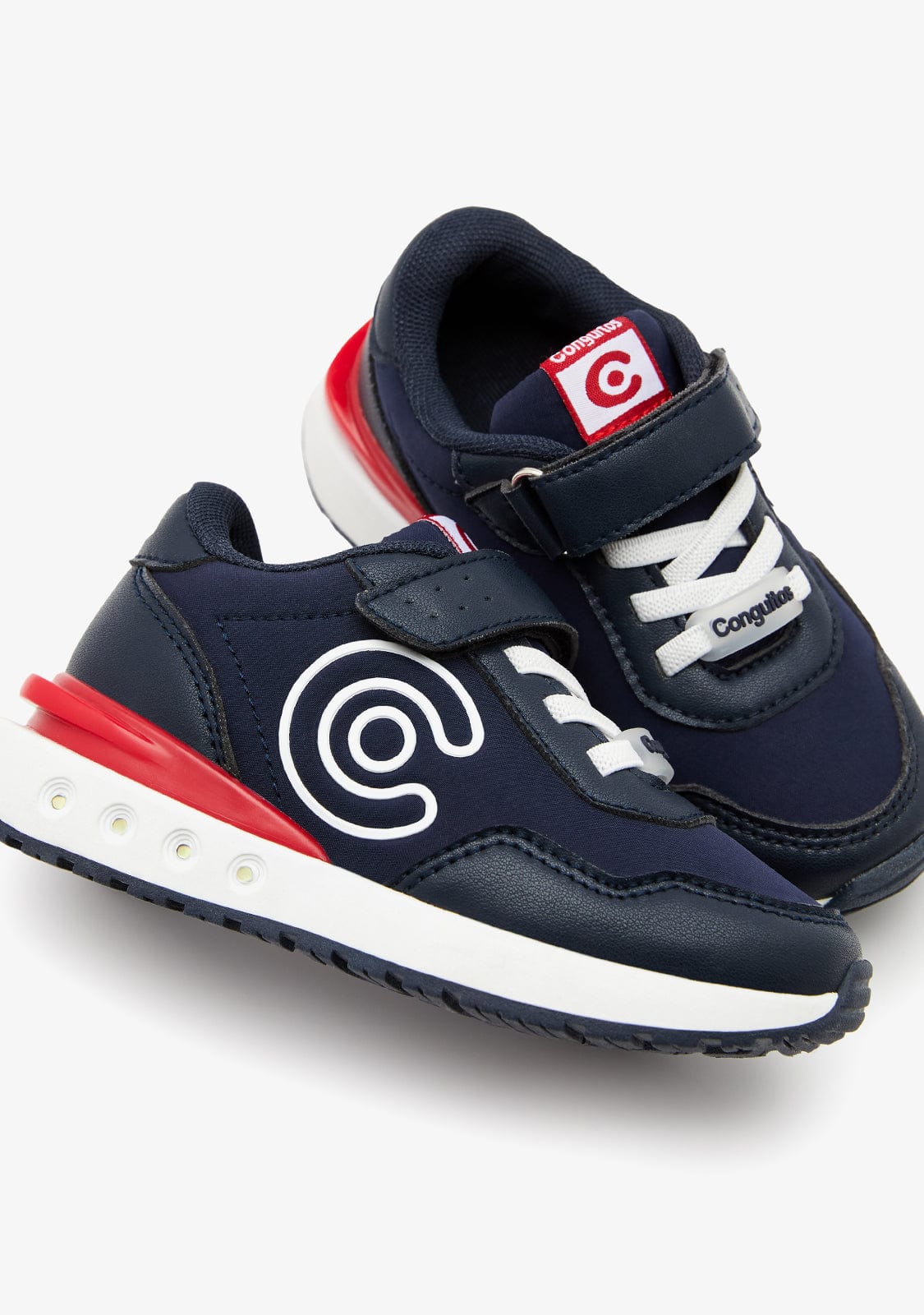 CONGUITOS ZAPATOS / SNEAKERS / JOGGING Navy Logo Sneakers with Lights