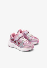 CONGUITOS ZAPATOS / SNEAKERS / JOGGING Pink Heart Lights Sneakers
