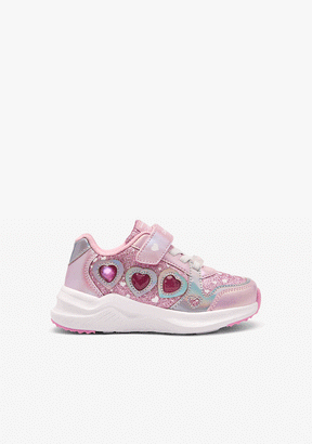 CONGUITOS ZAPATOS / SNEAKERS / JOGGING Pink Heart Lights Sneakers