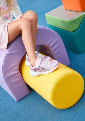 CONGUITOS ZAPATOS / SNEAKERS / JOGGING Pink Heart Lights Sneakers