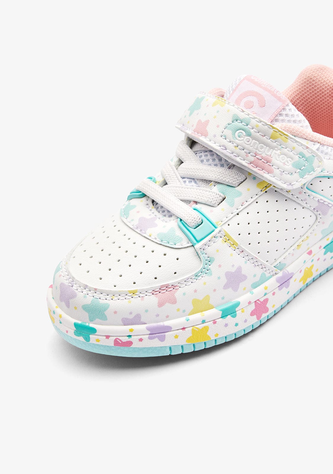 CONGUITOS ZAPATOS / SNEAKERS Multicolour Stars White Sneakers