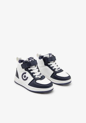 CONGUITOS ZAPATOS / SNEAKERS / TENNIS Navy Logo with Lights High Top Sneakers