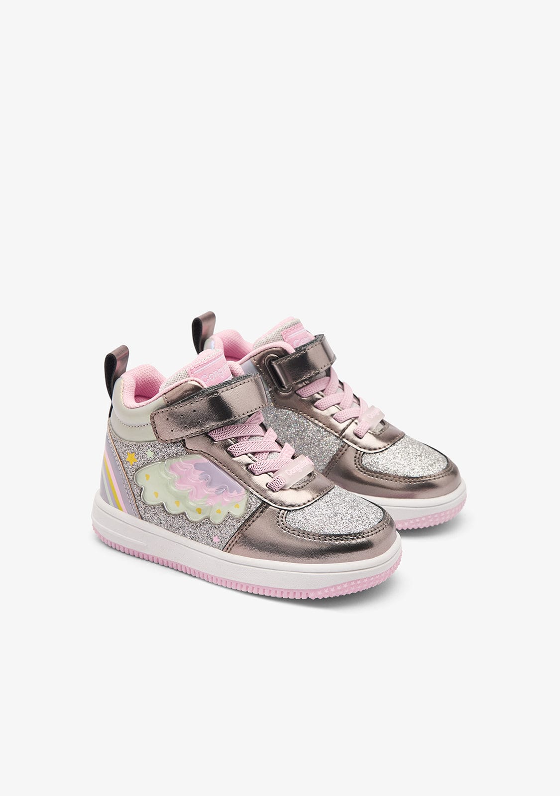 CONGUITOS ZAPATOS / SNEAKERS / TENNIS Silver High Light Sneakers