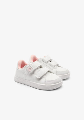 CONGUITOS ZAPATOS / SNEAKERS / TENNIS White Pink Respectful Sport School Shoes