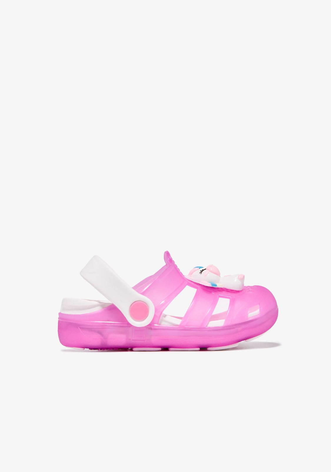 CONGUITOS ZUECO Pink Unicorn With Lights Clogs
