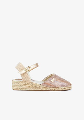 FRESAS CON NATA Shoes Girl's Beige Wedge Espadrilles