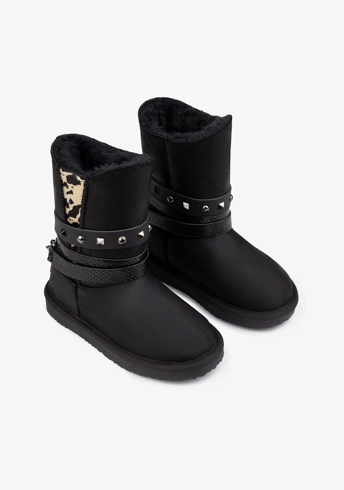 FRESAS CON NATA Shoes Girl's Black Belt Australian Boots