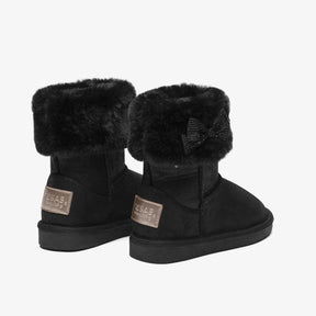 FRESAS CON NATA Shoes Girl's Black Fur Australian Boots