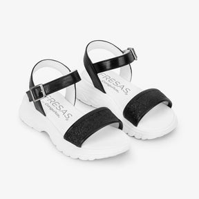 FRESAS CON NATA Shoes Girl's Black Sports Sandals