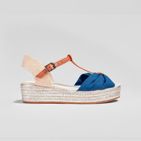 FRESAS CON NATA Shoes Girl's Navy Wedge Sandals