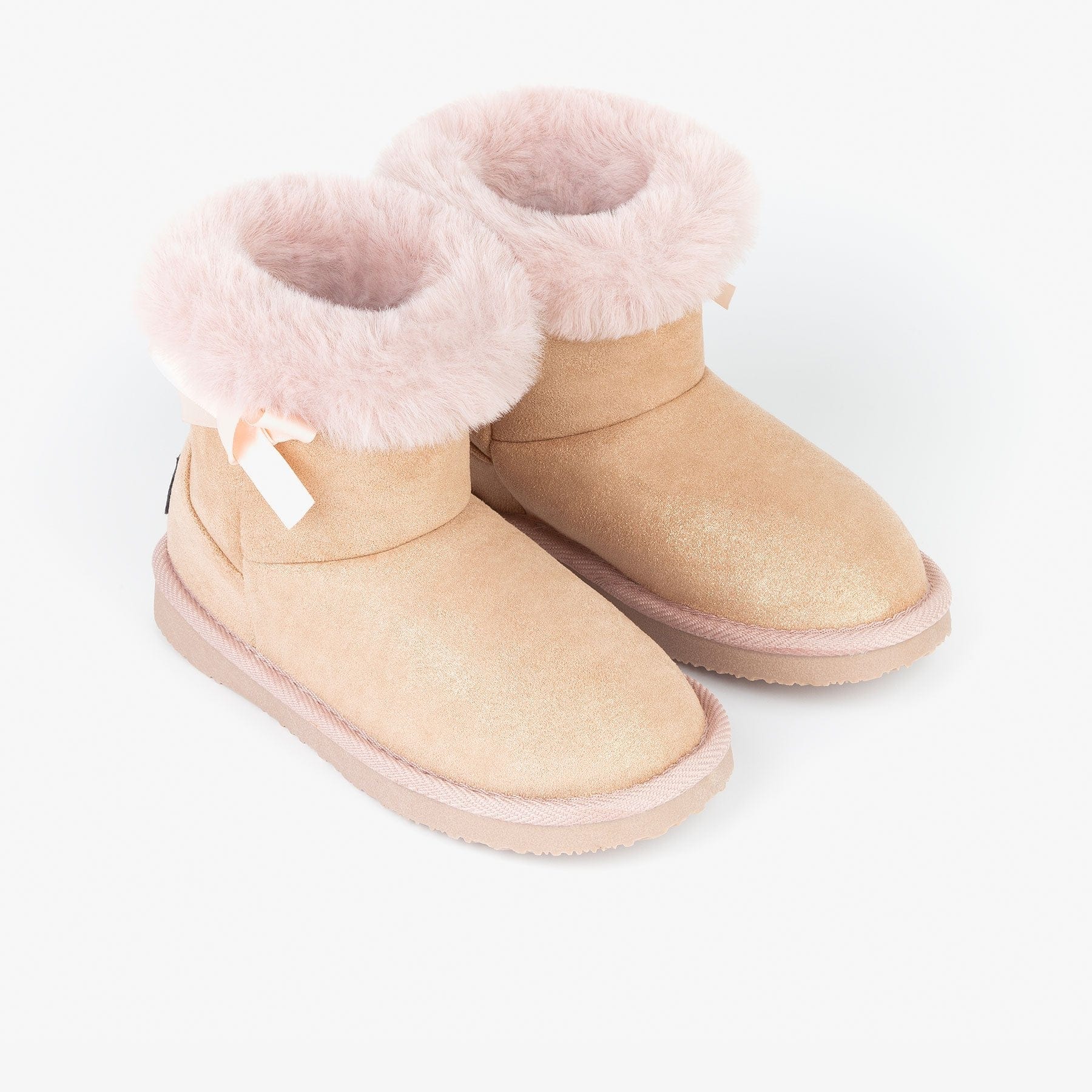 FRESAS CON NATA Shoes Girl's Pink Fur Australian Boots