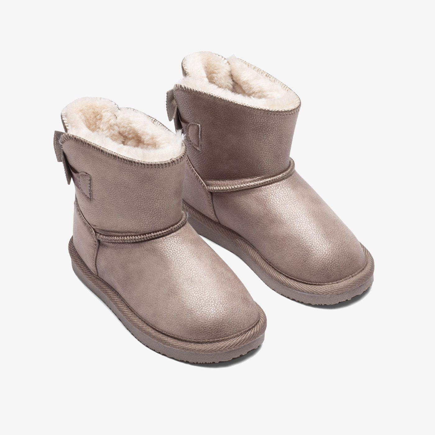 FRESAS CON NATA Shoes Girl's Taupe Strass Bow Australian Boots