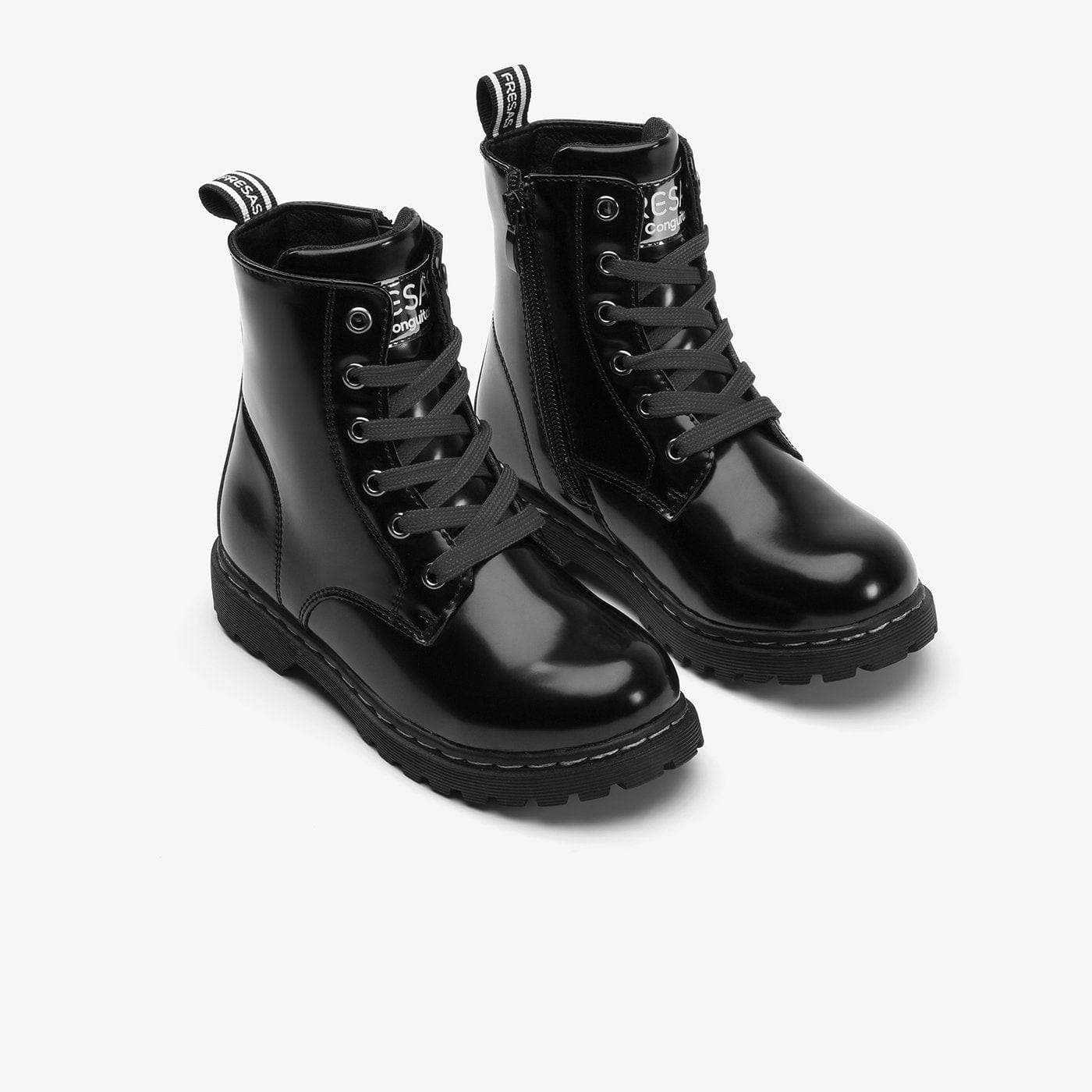 FRESAS CON NATA ZAPATOS Children's Black Antik Boots