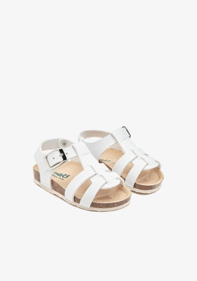 OSITO HEBILLAS Baby´s White Bio Sandals