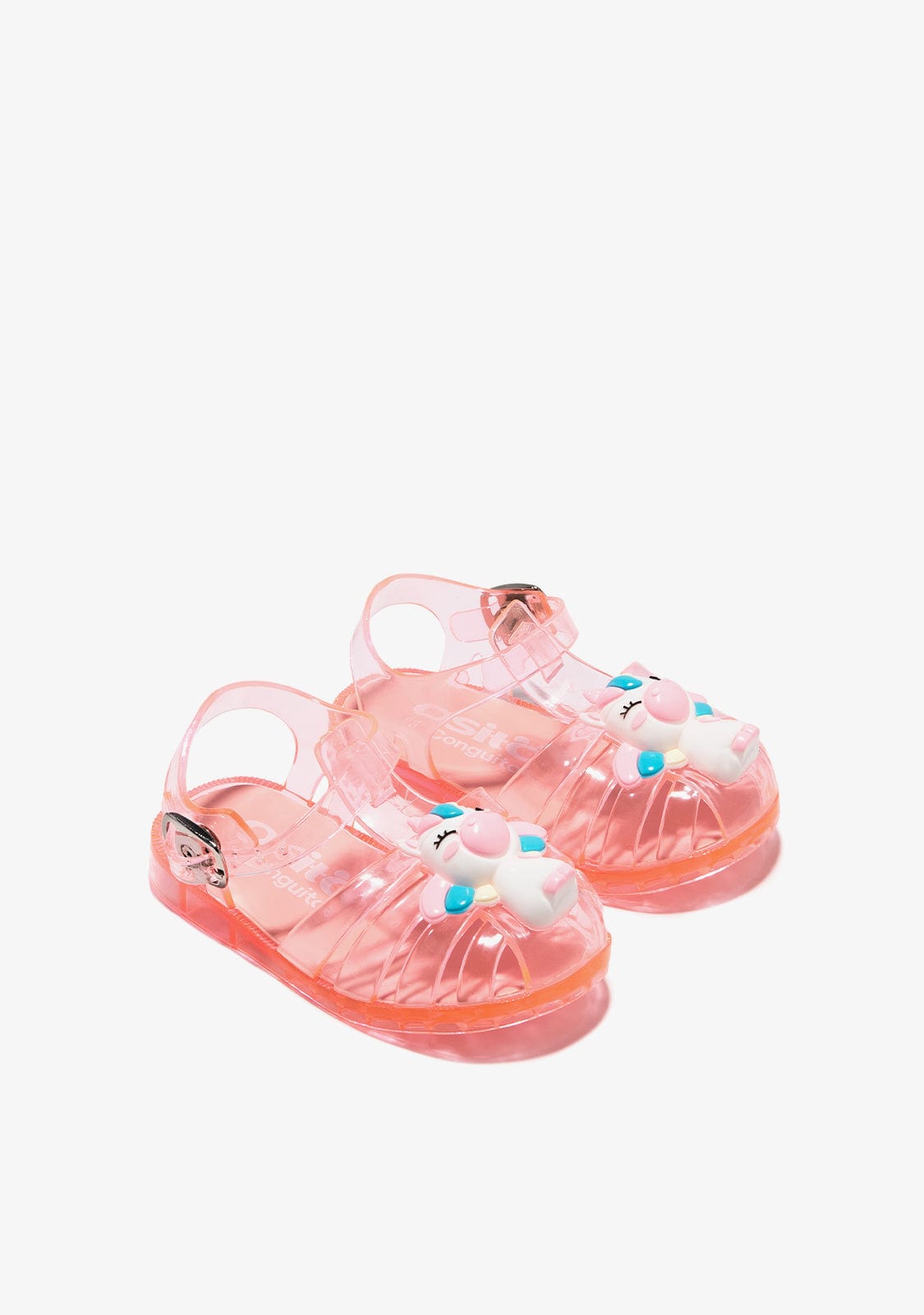OSITO HEBILLAS Pink Buckle Jelly Sandals