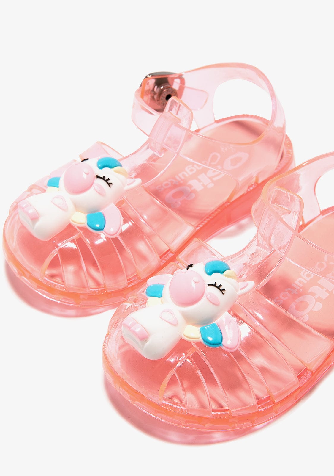 OSITO HEBILLAS Pink Buckle Jelly Sandals