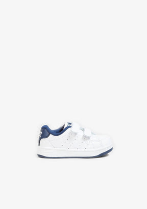 OSITO Shoes Babies Navy Washable Leather Trainers