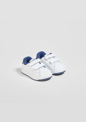 OSITO Shoes Babies Navy Washable Leather Trainers