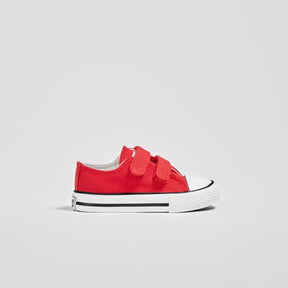 OSITO Shoes Babies Red Canvas Sneakers