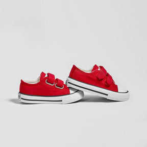 OSITO Shoes Babies Red Canvas Sneakers