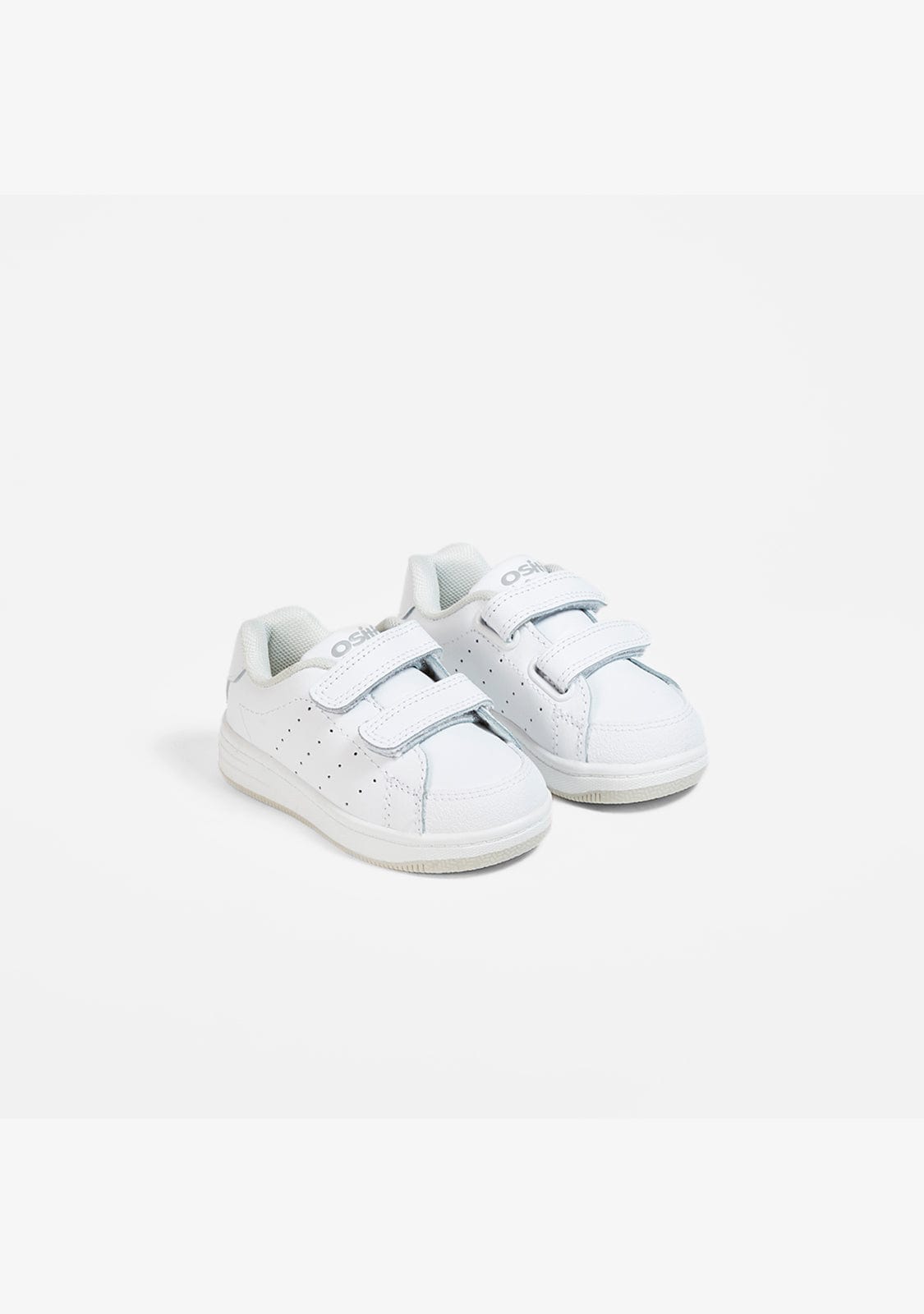 OSITO Shoes Babies White Washable Leather Trainers