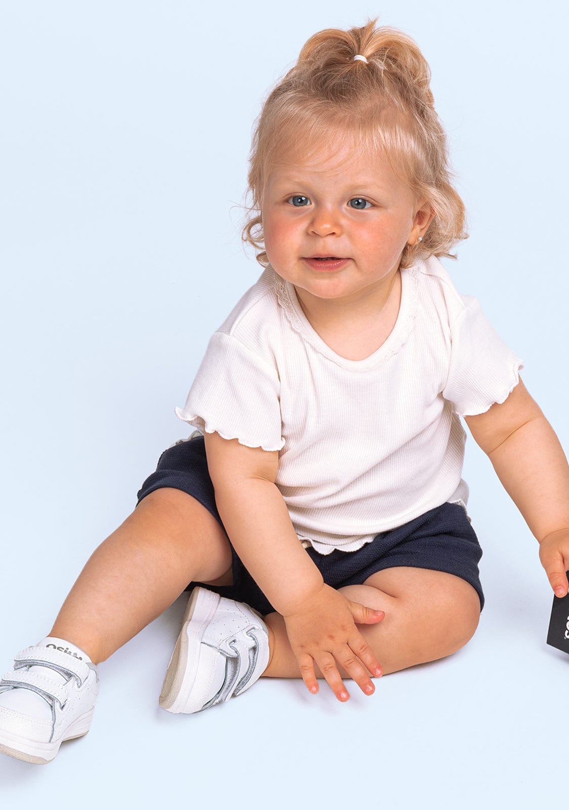 OSITO Shoes Babies White Washable Leather Trainers