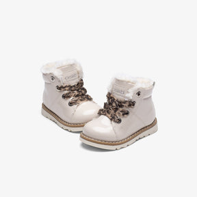 OSITO Shoes Baby's Beige Patent Leather Boots