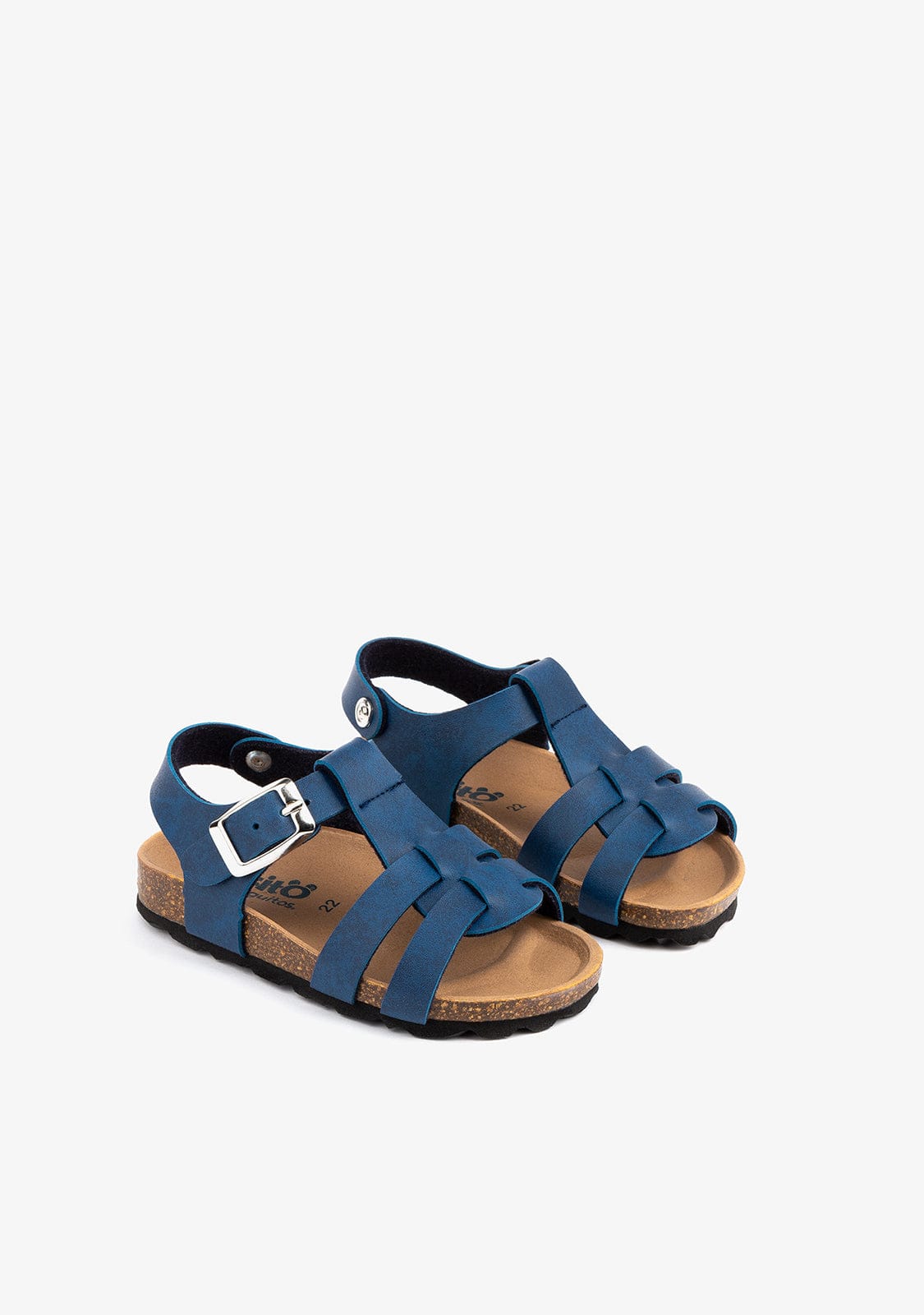 OSITO Shoes Baby's Blue Strappy Bio Sandals
