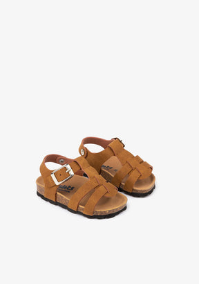 OSITO Shoes Baby's Brown Strappy Bio Sandals