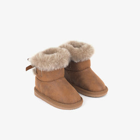 OSITO Shoes Baby's Camel Australian Boots with Bow