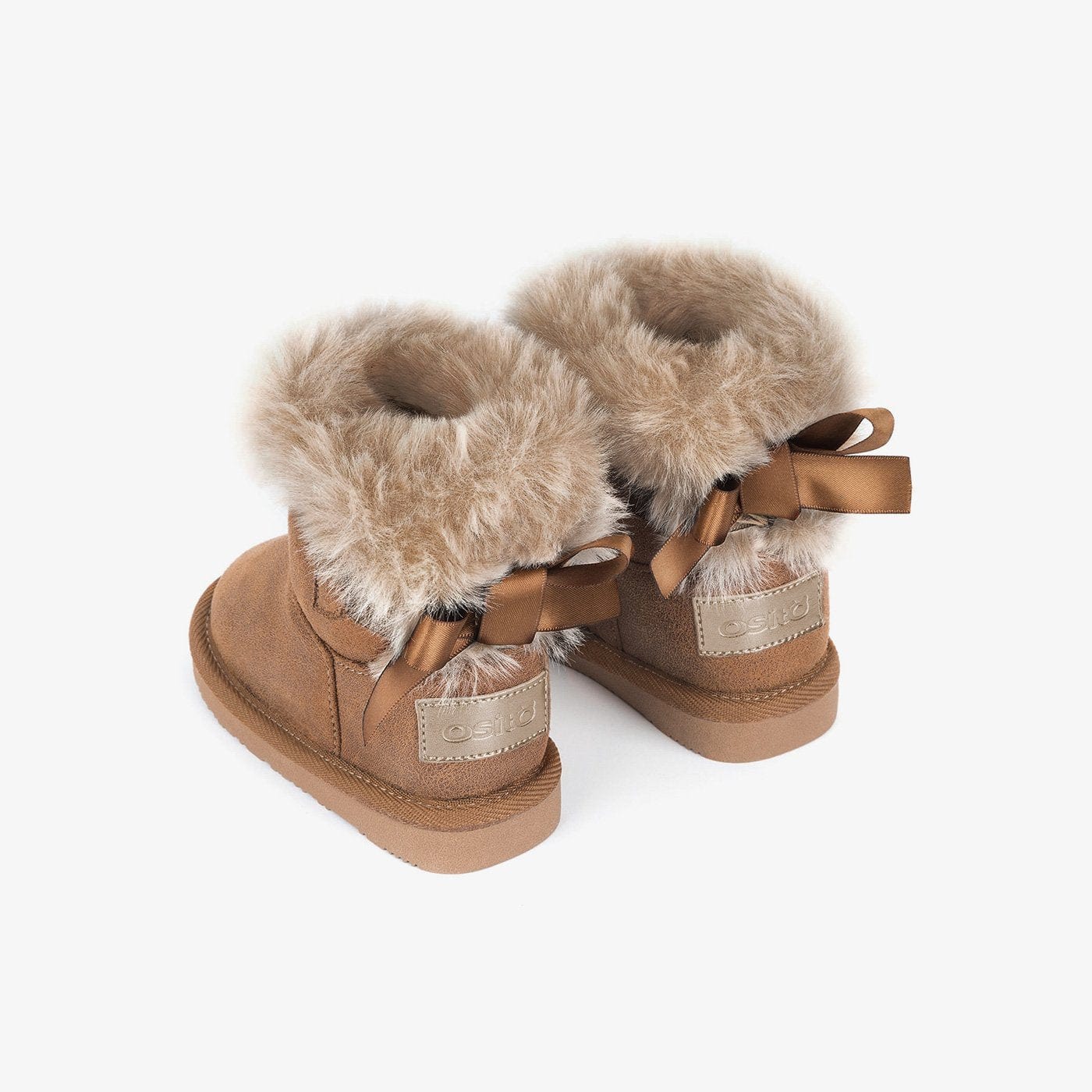 OSITO Shoes Baby's Camel Australian Boots with Bow