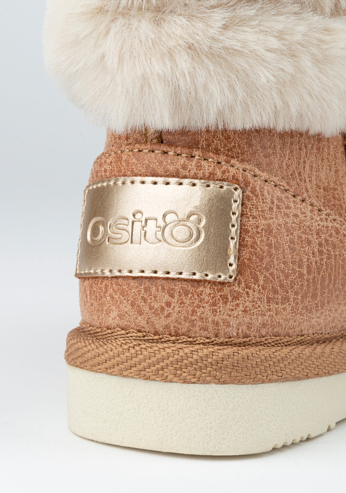 OSITO Shoes Baby's Camel Aviator Fur Australian Boots