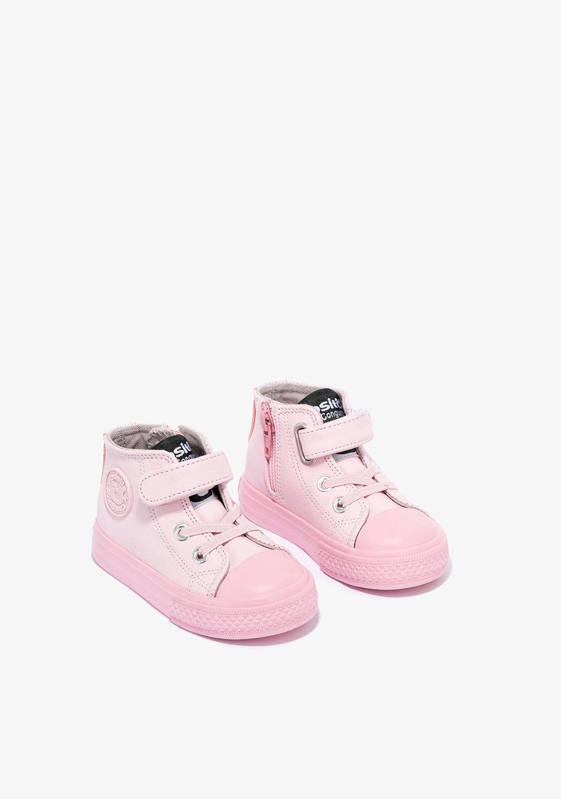OSITO Shoes Baby's Color Block Pink Hi-Top Sneakers