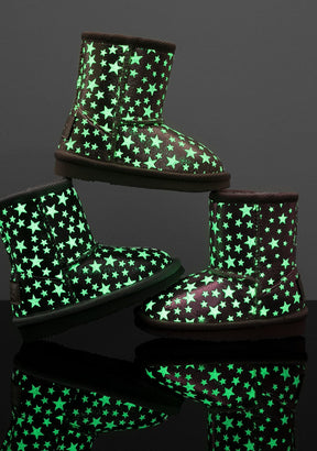 OSITO Shoes Baby's Lead Glows in the Dark Australian Boots