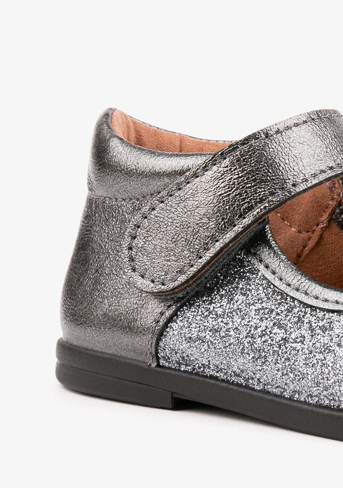 OSITO Shoes Baby's Lead Mary Janes Glitter
