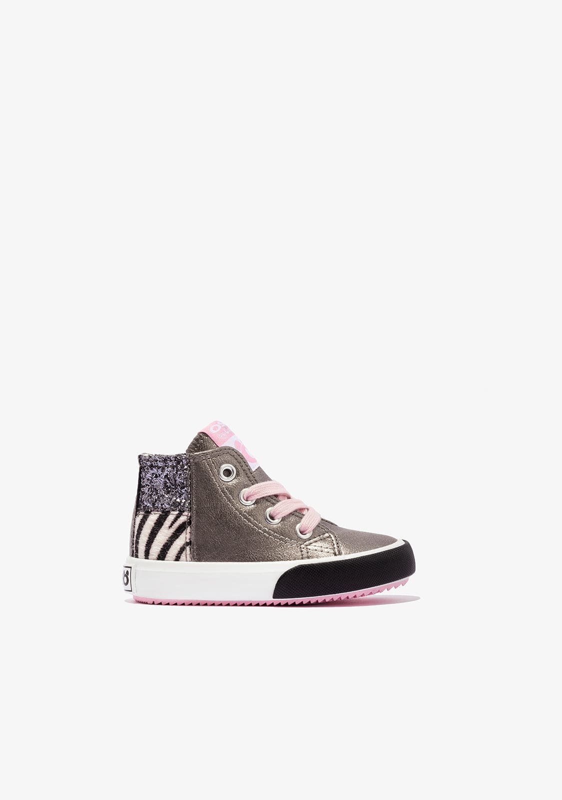 OSITO Shoes Baby's Multicolour Patchwork Hi-Top Sneakers