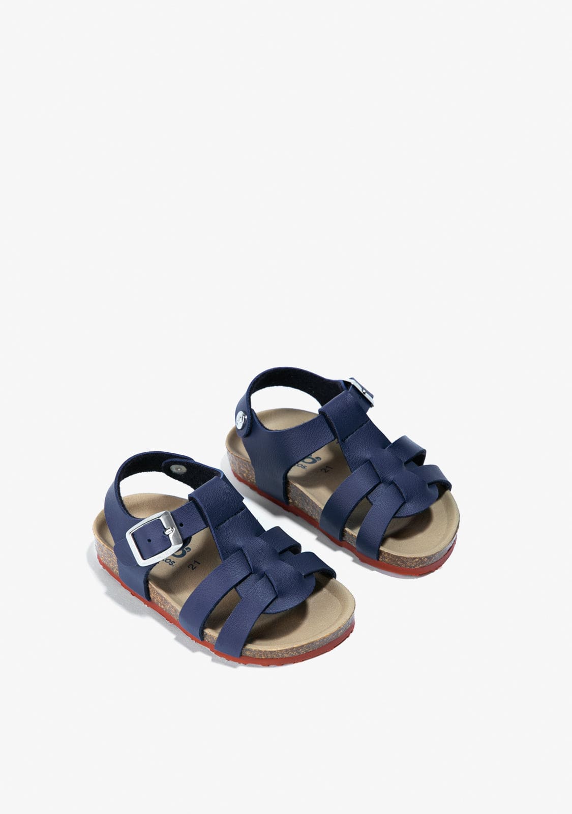 OSITO Shoes Baby's Navy Bio Buckle Sandals