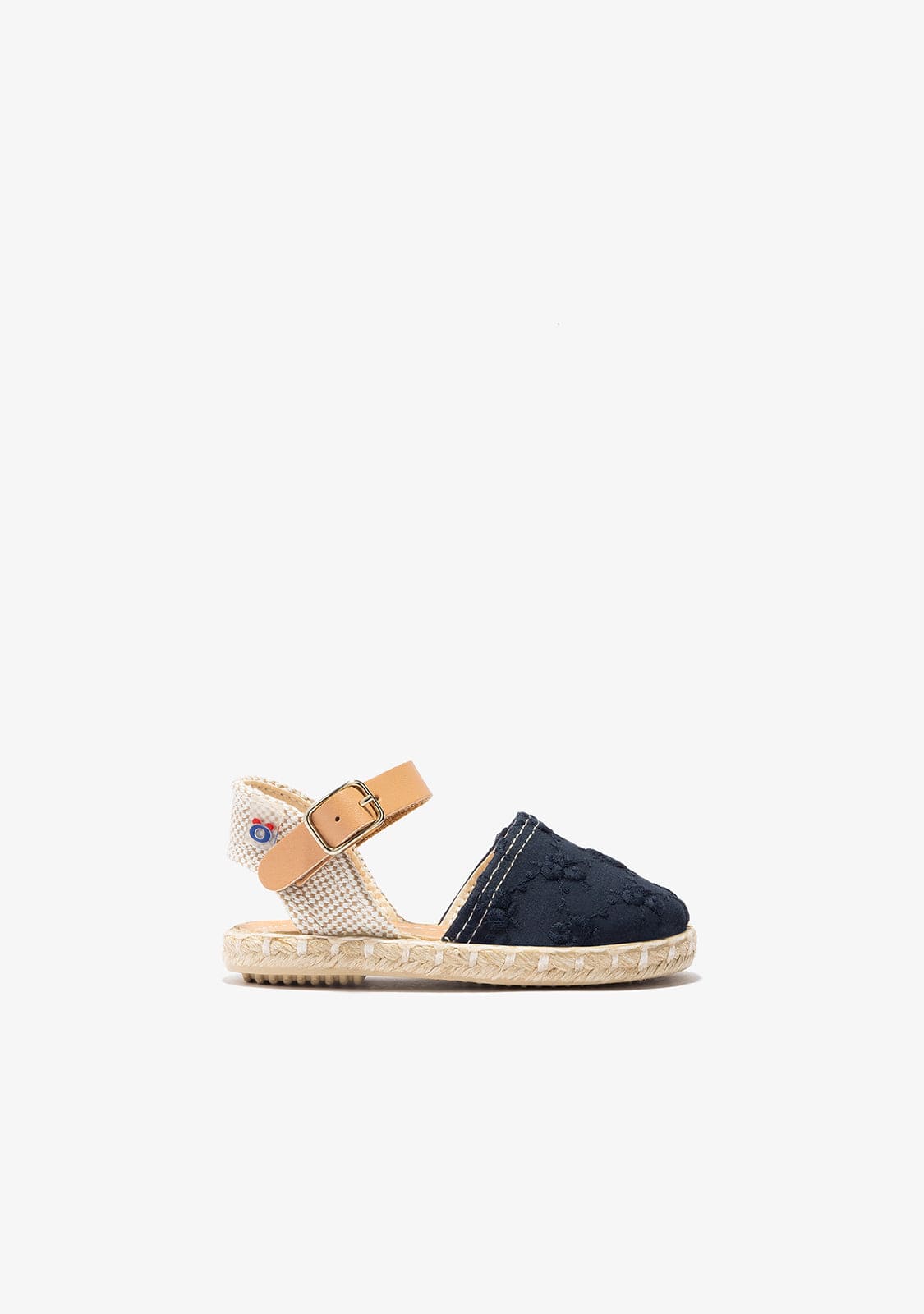 OSITO Shoes Baby's Navy Denim Embroidery Espadrilles