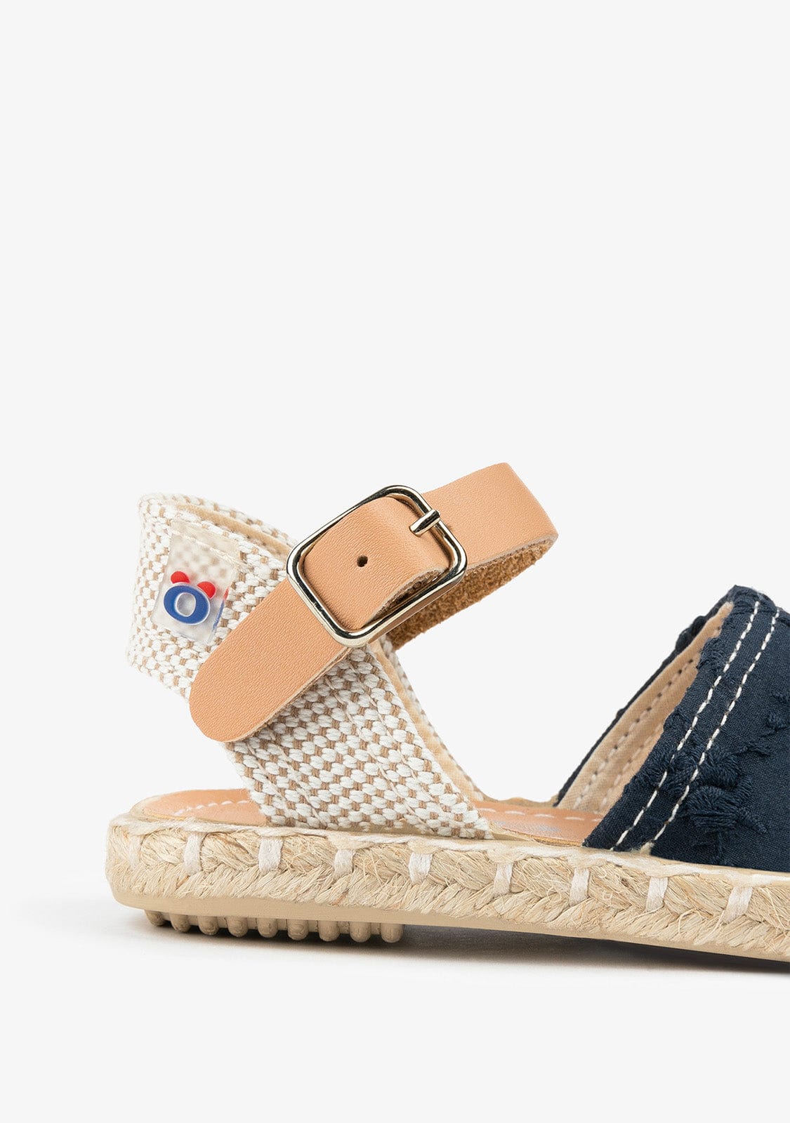 OSITO Shoes Baby's Navy Denim Embroidery Espadrilles